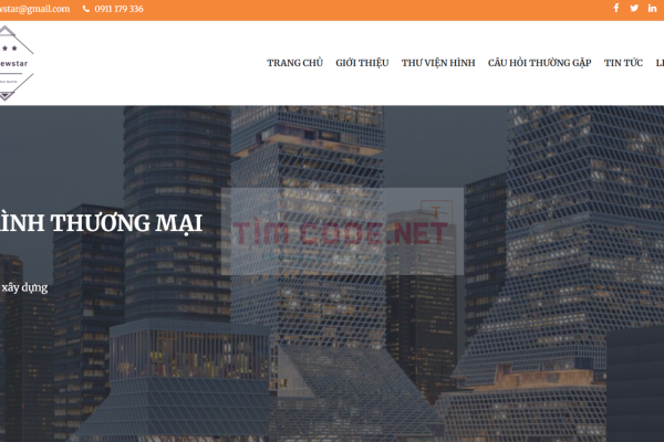 Mã nguồn Website giới thiệu công ty được xây dựng bằng PHP thuần