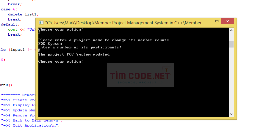 Member Project Management System in C++ 4.png