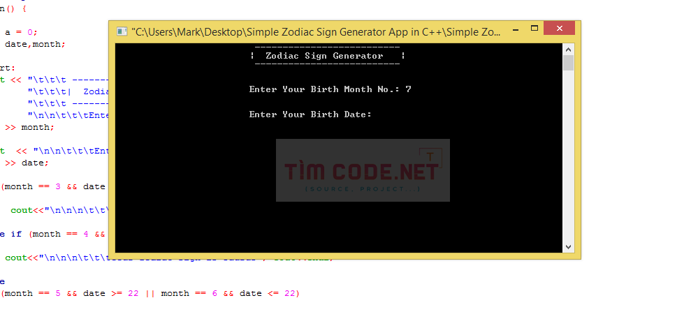 Simple Zodiac Sign Generator App in C++ 1.png