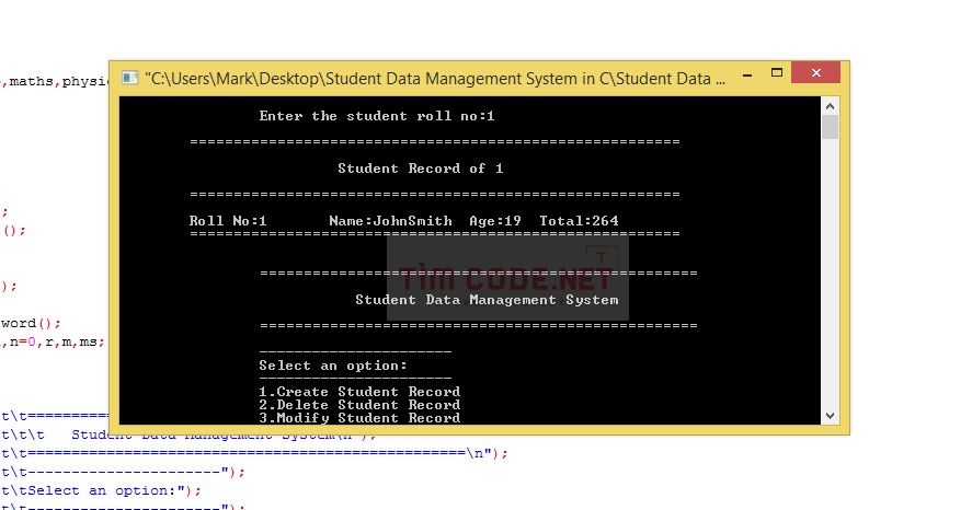 Student Data Management System in C 6.png