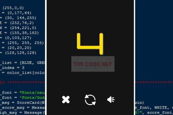 Mã nguồn trò chơi Ball Rush sử dụng Pygame trong Python