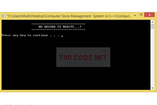 Mã nguồn hệ thống quản lý cửa hàng máy tính bằng C++
