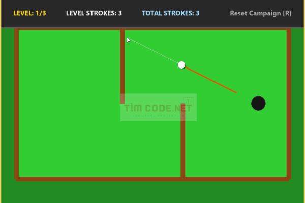 Mã nguồn trò chơi Mini Golf sử dụng Pygame trong Python