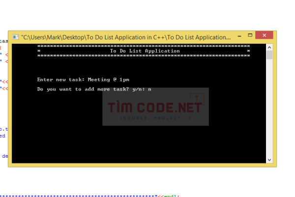 Mã nguồn miễn phí cho ứng dụng quản lý công việc (To-Do List) viết bằng C++