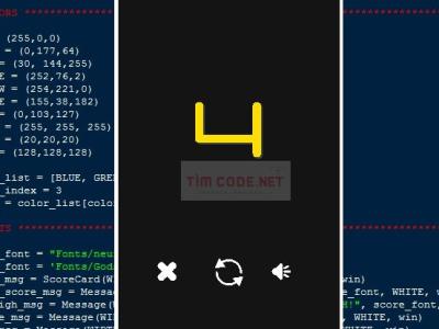 Mã nguồn trò chơi Ball Rush sử dụng Pygame trong Python