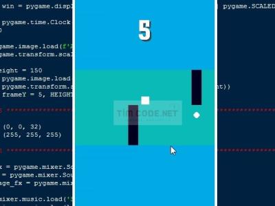 Mã nguồn trò chơi Dodgy Wall sử dụng Pygame trong Python