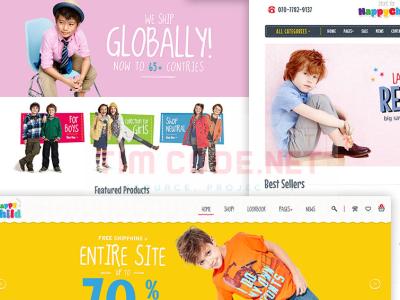 Giao diện website phụ kiện đồ trẻ em hiển thị tốt trên mọi thiết bị dùng cho CMS Wordpress