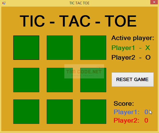 Tic Tac Toe Game in C# 1.png