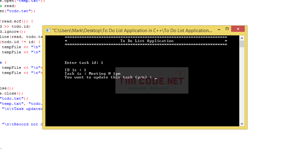 To Do List Application in C++ 6.png