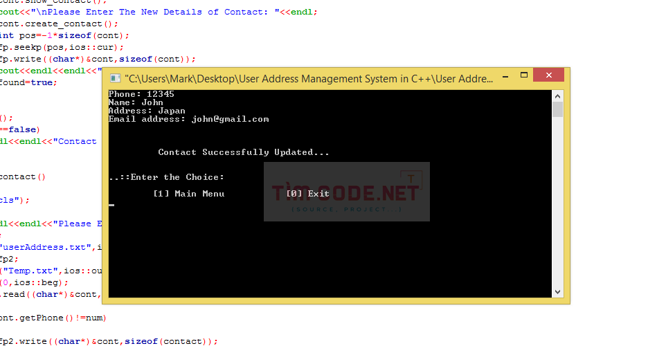 User Address Management System in C++ 5.png