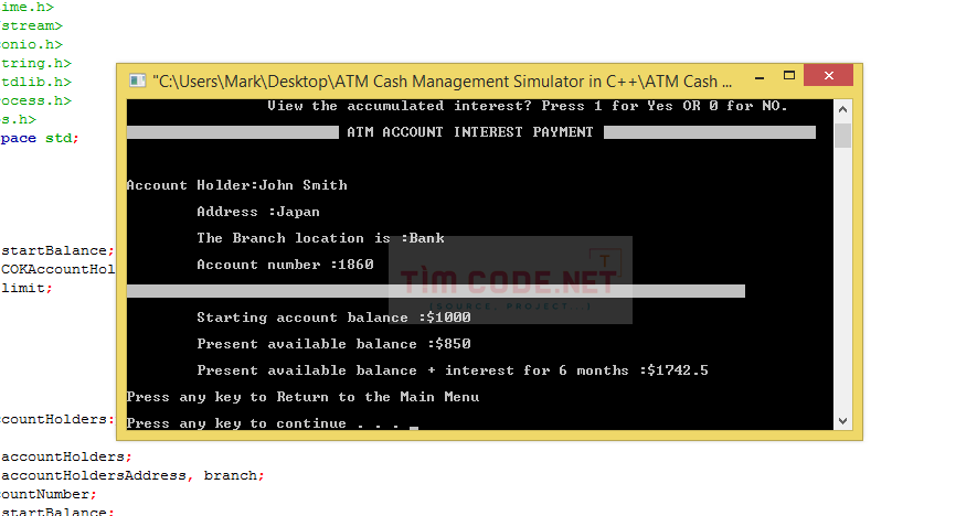 ATM Cash Management Simulator in C++ 7.png