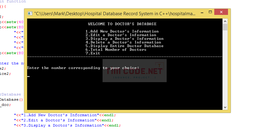 Hospital Database Record System in C++ 3.png