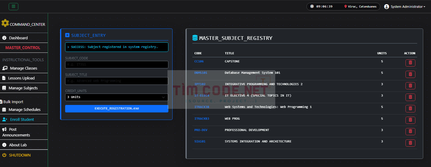php-exam-lms-subject-management.png