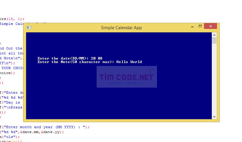Simple Calendar App in C++ 3.png