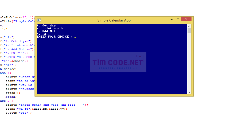 Simple Calendar App in C++ 4.png