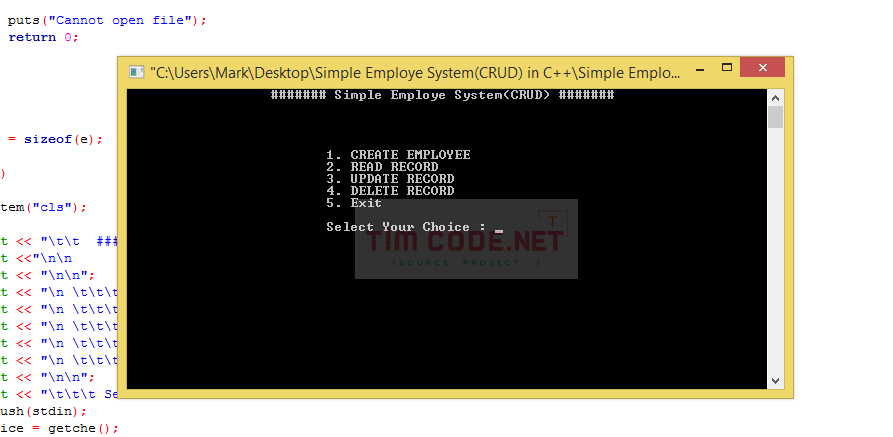Simple Employee System(CRUD) in C++ 1.png