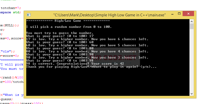 Simple High Low Game in C++ 3_0.png