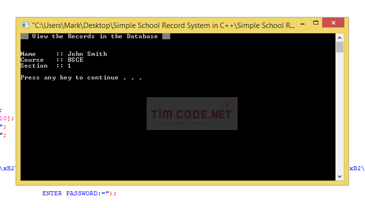 Simple School Record System in C++ 4.png