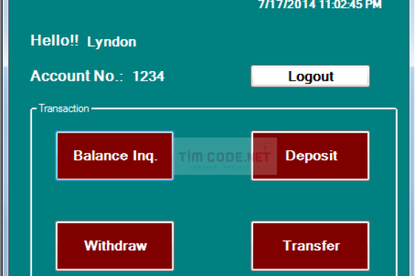Mã nguồn hệ thống máy giao dịch tự động (ATM) sử dụng C# và MS Access