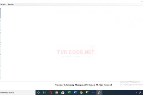 Mã nguồn hệ thống Quản lý thông tin Khách hàng kết hợp POS