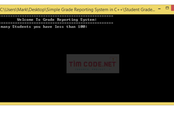 Mã nguồn miễn phí hệ thống báo cáo điểm đơn giản bằng C++