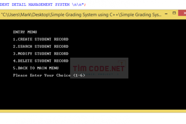 Mã nguồn hệ thống chấm điểm đơn giản sử dụng C++