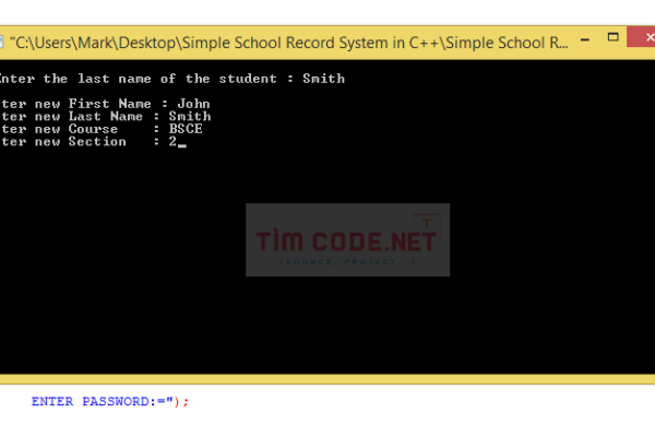 Mã nguồn miễn phí hệ thống quản lý hồ sơ học sinh đơn giản bằng C++